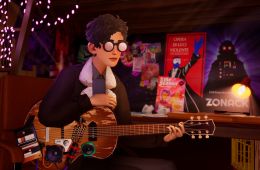 Скриншот из игры «The Artful Escape»