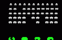 Скриншот из игры «Space Invaders»
