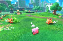 Скриншот из игры «Kirby and the Forgotten Land»