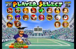 Скриншот из игры «Mario Tennis»