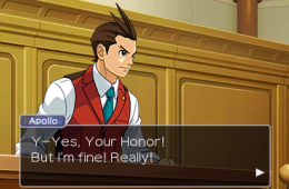 Скриншот из игры «Apollo Justice: Ace Attorney»