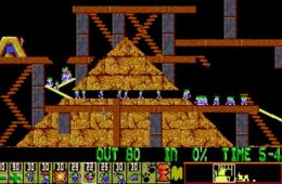 Скриншот из игры «Lemmings»