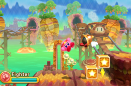 Скриншот из игры «Kirby Triple Deluxe»