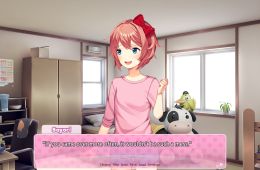Скриншот из игры «Doki Doki Literature Club!»