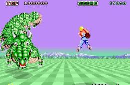 Скриншот из игры «Space Harrier»