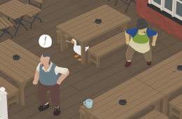 Скриншот из игры «Untitled Goose Game»