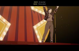 Скриншот из игры «Stray Gods: The Roleplaying Musical»