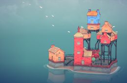 Скриншот из игры «Townscaper»