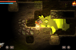 Скриншот из игры «SteamWorld Dig»