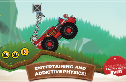 Скриншот из игры «Hill Climb Racing»