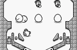 Скриншот из игры «Kirby's Pinball Land»