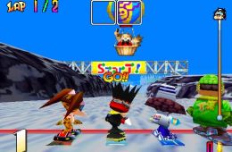 Скриншот из игры «Snowboard Kids»