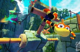 Скриншот из игры «Snake Pass»
