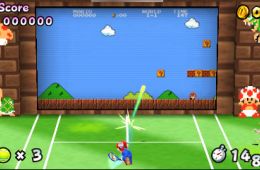 Скриншот из игры «Mario Tennis Open»