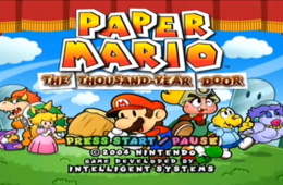 Скриншот из игры «Paper Mario: The Thousand-Year Door»