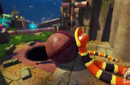 Скриншот из игры «Snake Pass»