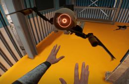 Скриншот из игры «Boneworks»