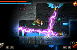 Скриншот из игры «SteamWorld Dig»
