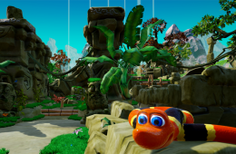 Скриншот из игры «Snake Pass»