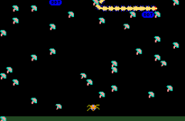 Скриншот из игры «Millipede»