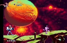 Скриншот из игры «Earthworm Jim»