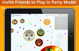 Скриншот из игры «Agar.io»