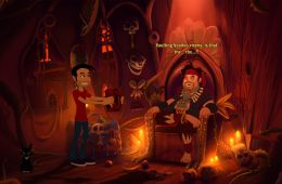 Скриншот из игры «Gibbous: A Cthulhu Adventure»