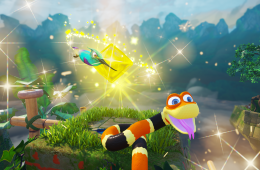 Скриншот из игры «Snake Pass»