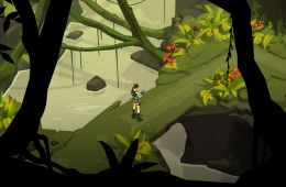 Скриншот из игры «Lara Croft GO»