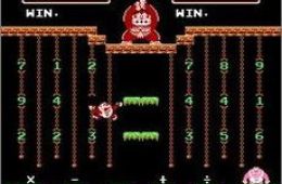 Скриншот из игры «Donkey Kong Jr. Math»