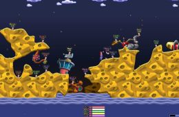 Скриншот из игры «Worms Armageddon»