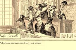 Скриншот из игры «Aviary Attorney»