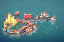Скриншот из игры «Townscaper»