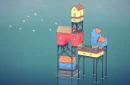 Скриншот из игры «Townscaper»