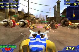 Скриншот из игры «Star Wars: Racer Revenge»