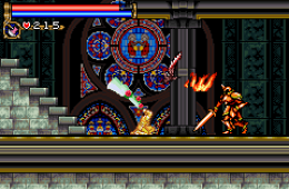Скриншот из игры «Castlevania: Circle of the Moon»