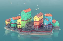 Скриншот из игры «Townscaper»