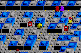 Скриншот из игры «Pac-Mania»