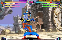Скриншот из игры «Marvel vs. Capcom 2: New Age of Heroes»