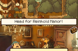 Скриншот из игры «Professor Layton and the Curious Village»