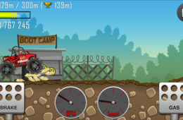 Скриншот из игры «Hill Climb Racing»