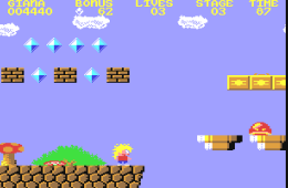 Скриншот из игры «The Great Giana Sisters»