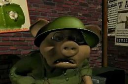 Скриншот из игры «Hogs of War»