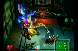 Скриншот из игры «Luigi's Mansion»