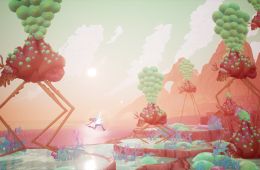 Скриншот из игры «The Artful Escape»