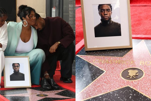 <p>Чедвик Боузман получил посмертную «звезду» на Аллее славы</p>
