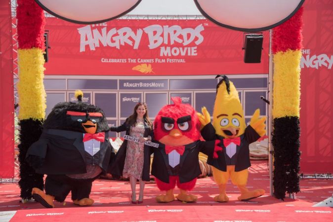 Cпециальный фотоколл «Angry Birds в кино» в Канне