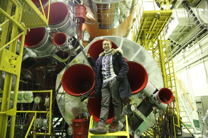 Евгений Миронов проводил космонавтов на орбиту