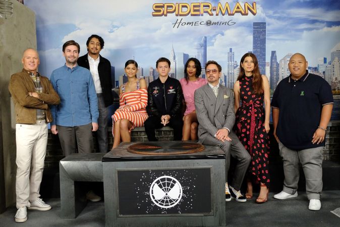 Фотоколл и пресс-конференция фильма «Человек-паук: Возвращение домой» в Нью-Йорке