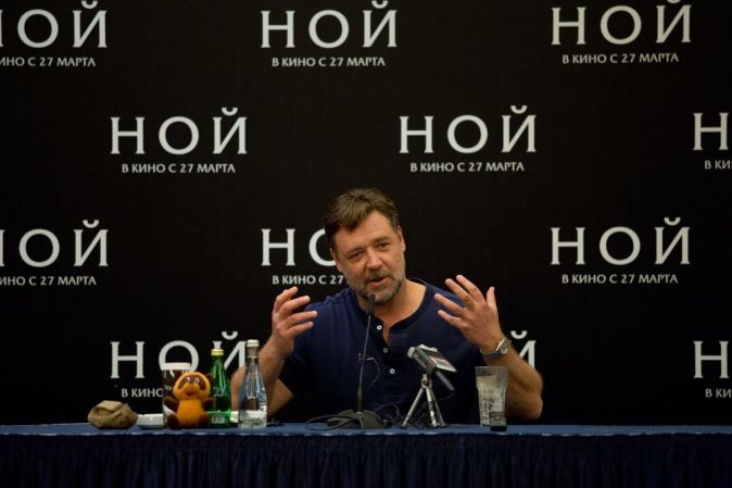 Рассел Кроу впервые посетил Москву с премьерой фильма «Ной»
